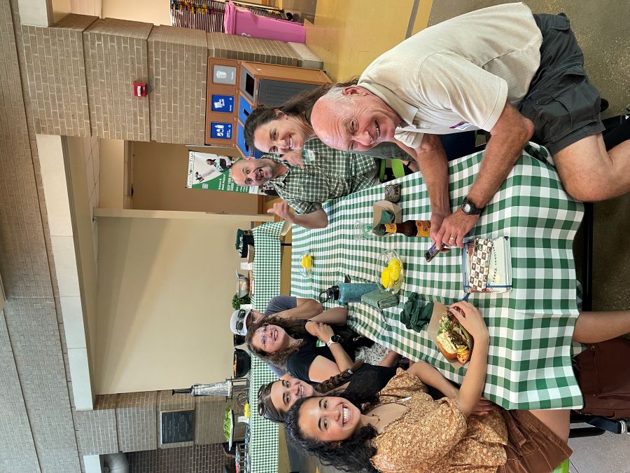 people sitting at table