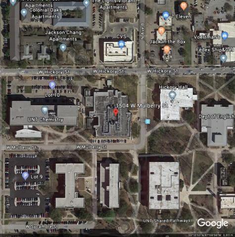 Screenshot of Bird's-eye view of the location for the building