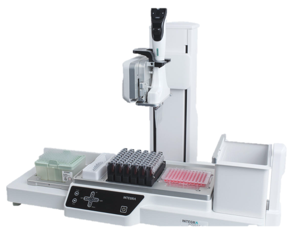 Photo of Integra pipetting robot