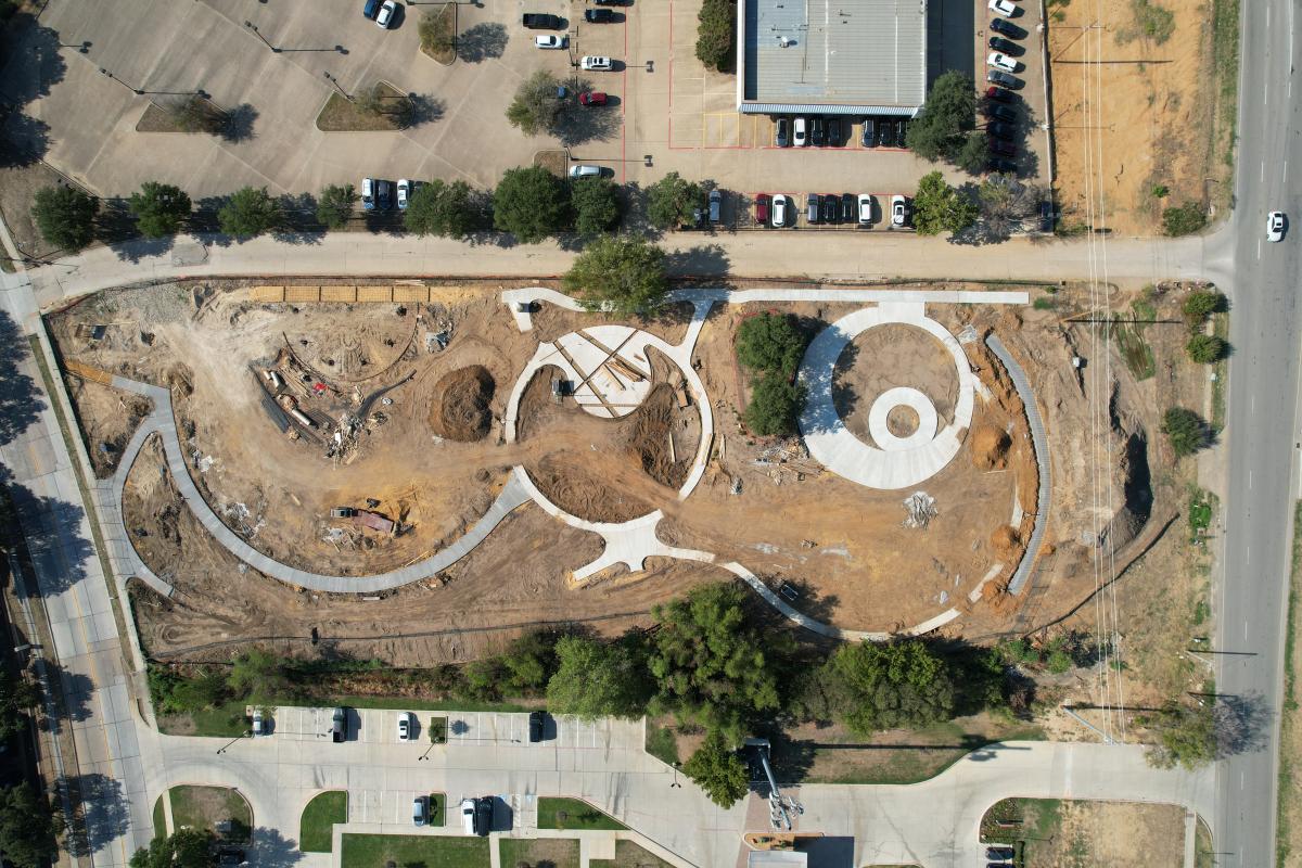 Aerial view photo of Glory Park under development