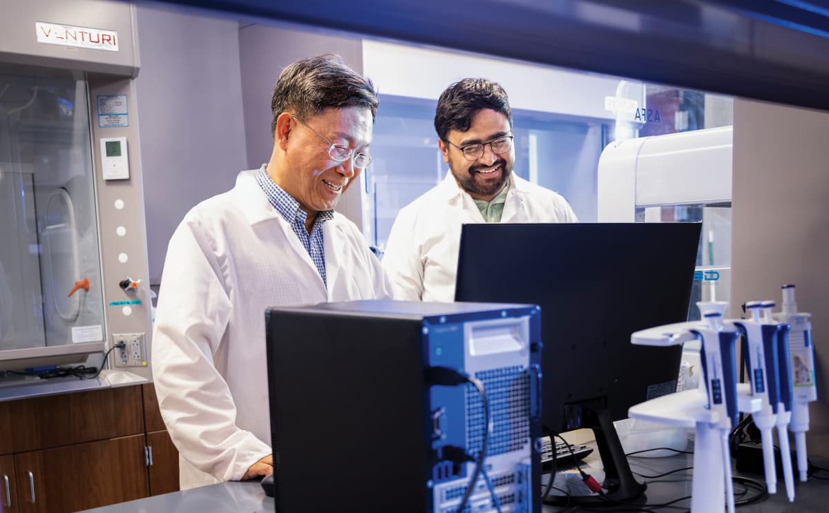 Researchers in the Lab