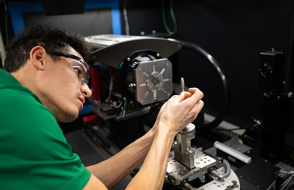 Photo of equipment in UNT's Center for Agile and Adaptive Additive Manufacturing