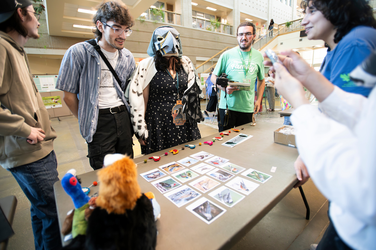 students attending an event