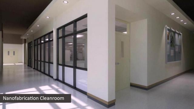 cleanroom with white text