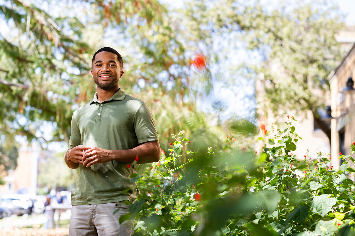 Photo of UNT clinical psychology doctoral student Prynce Fant.