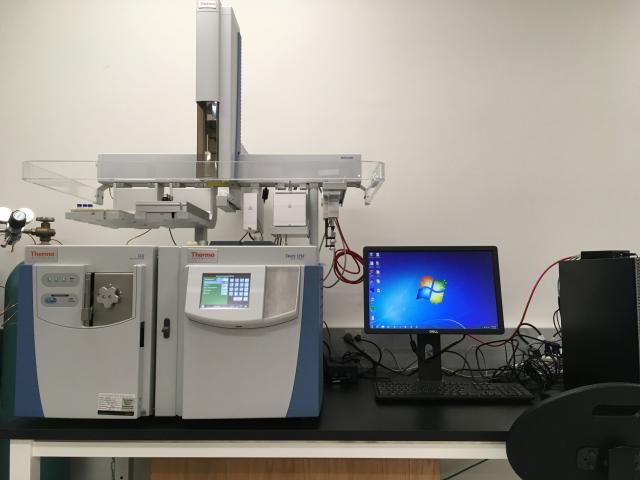 Photo of equipment and desktop computer in a lab