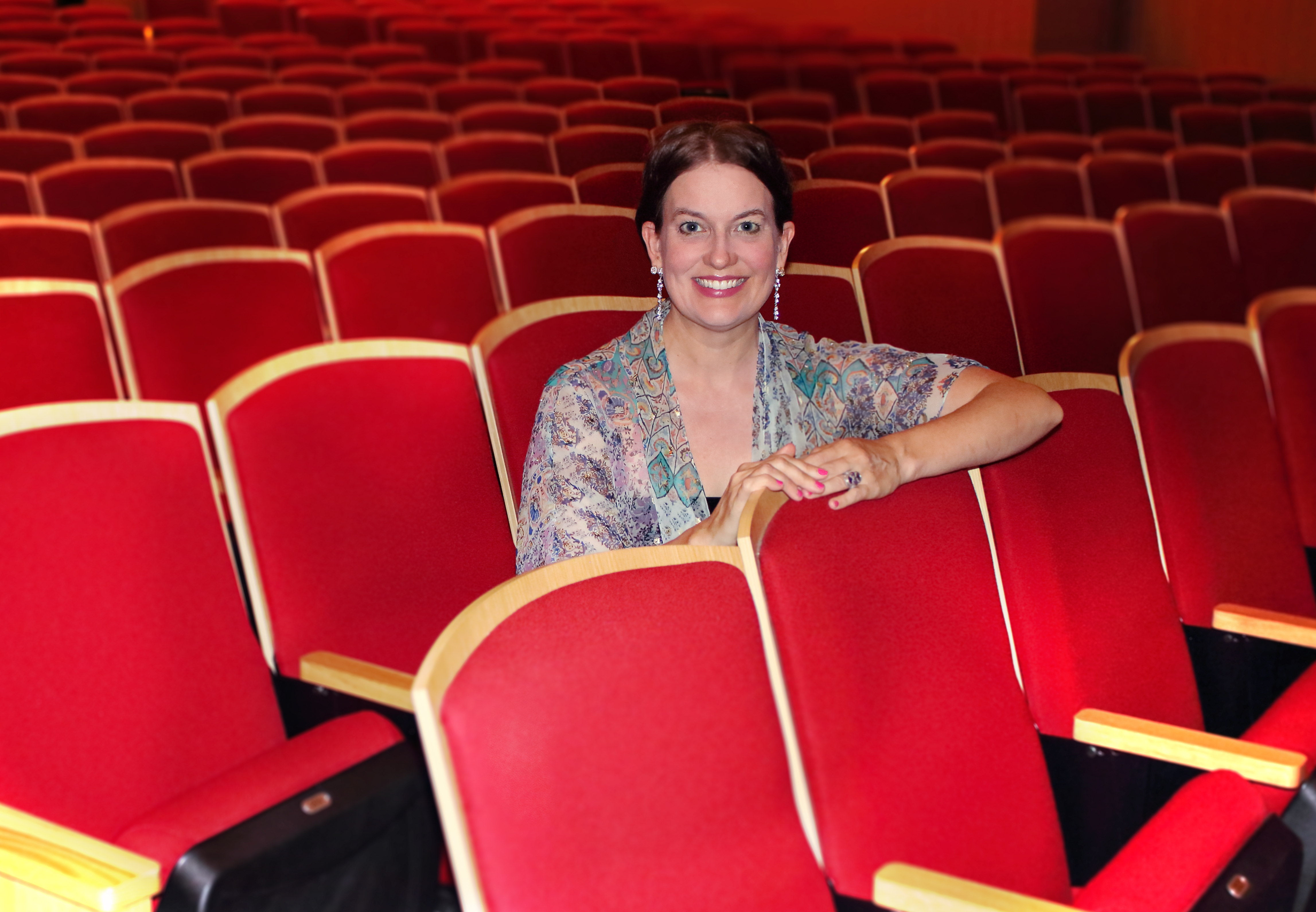 Photo of Molly Fillmore in an empty theater
