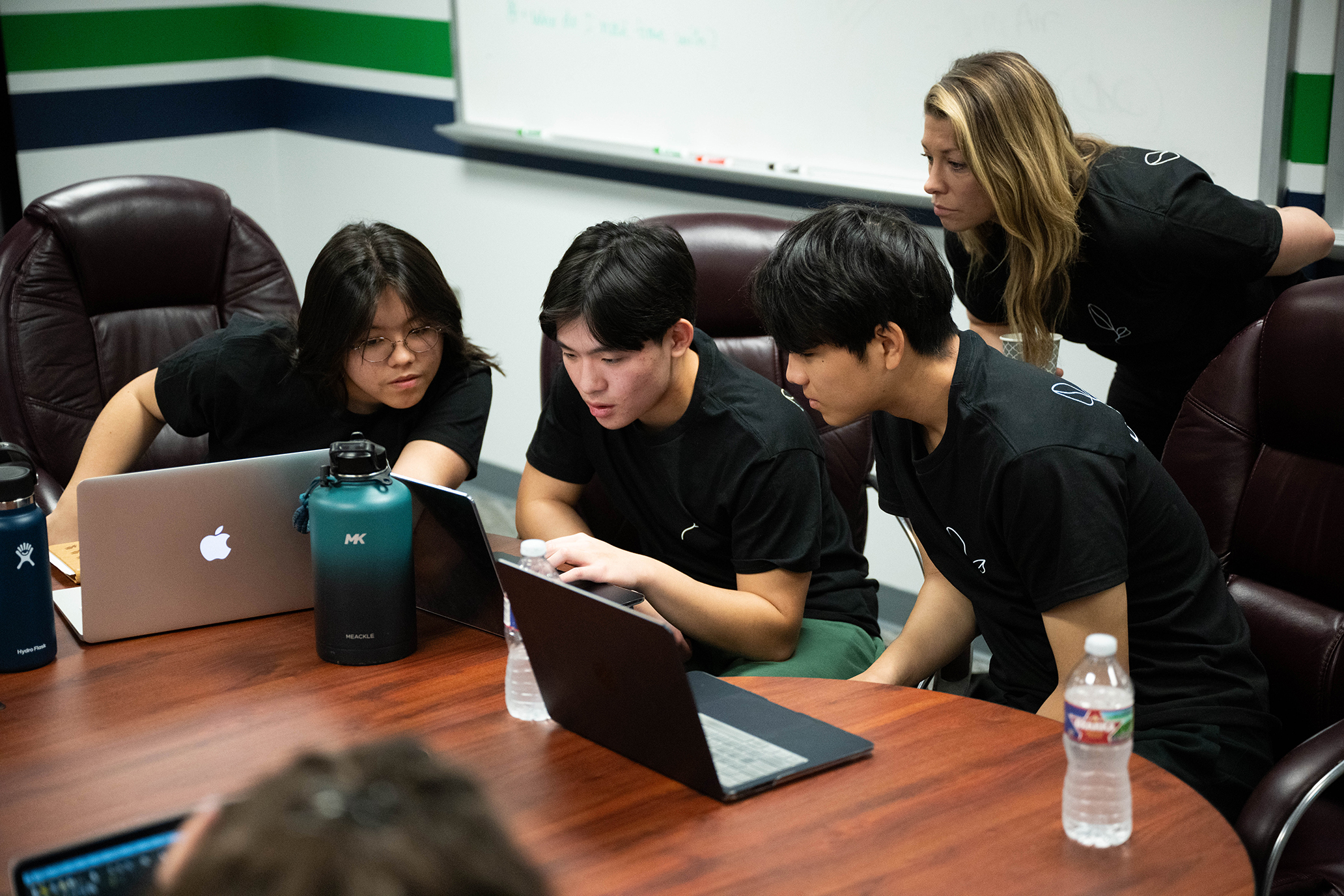UNT professor Carrie Allen talks with S2 EMPWER participants during a session